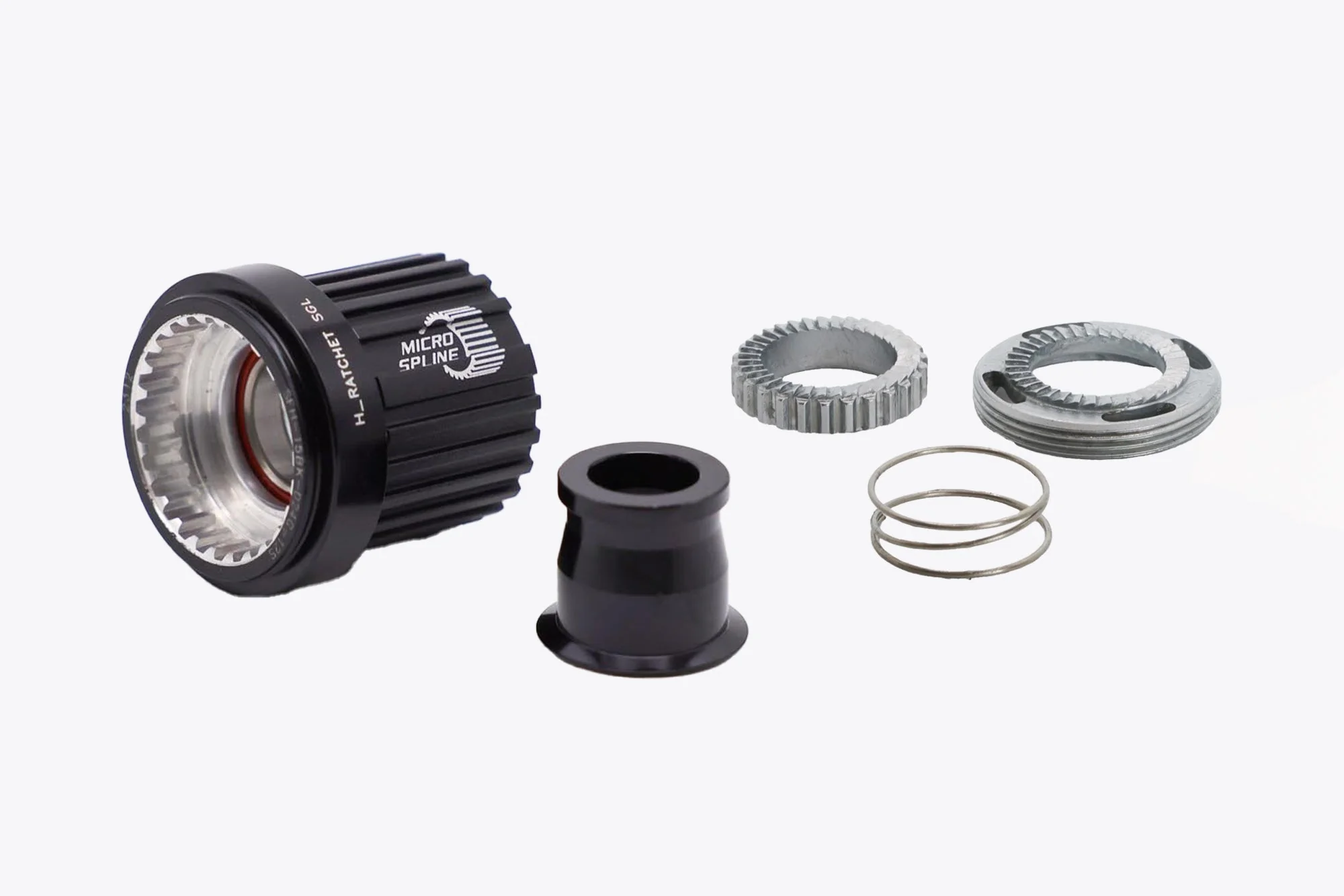 H_Ratchet SGL 36T Freehub And Disc And Spring Set Bundle | Shimano Microspline