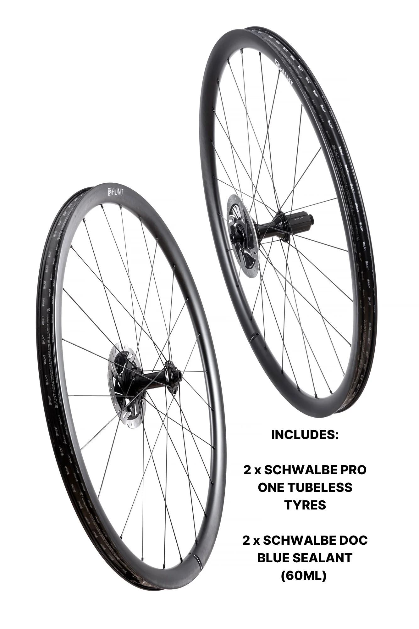 HUNT 30 Carbon Disc Wheelset (Tyres & Sealant Included)