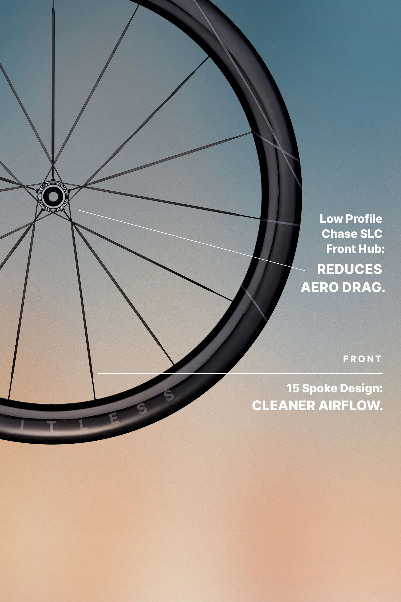 HUNT 4AM Limitless Ti_UD Carbon Spoke Disc Wheelset - Image 6
