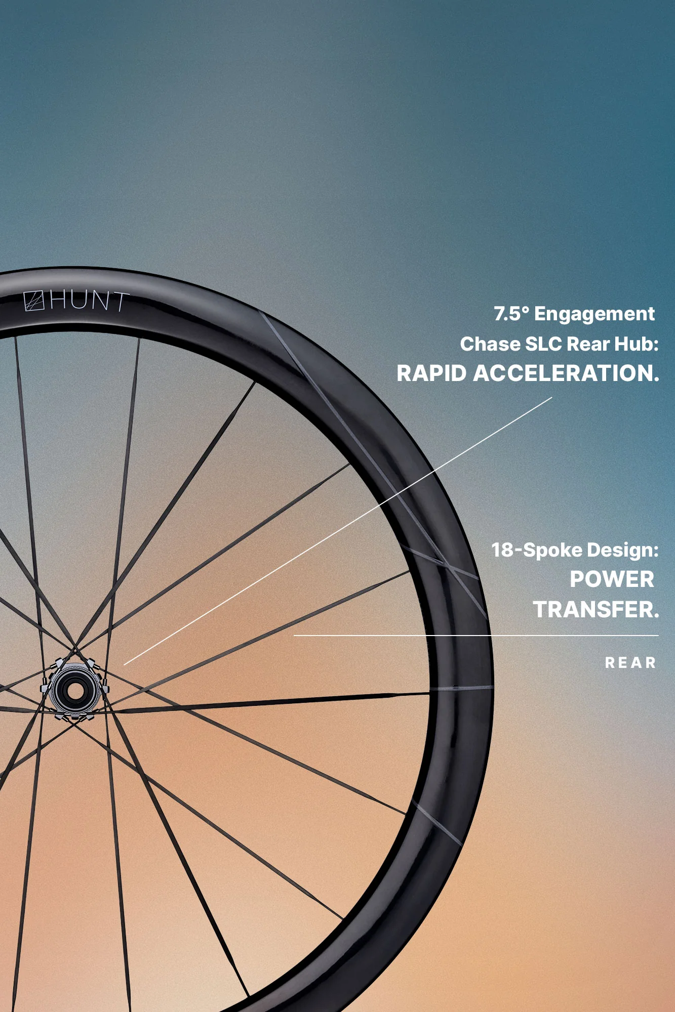 HUNT 4AM Limitless Ti_UD Carbon Spoke Disc Wheelset - Image 8