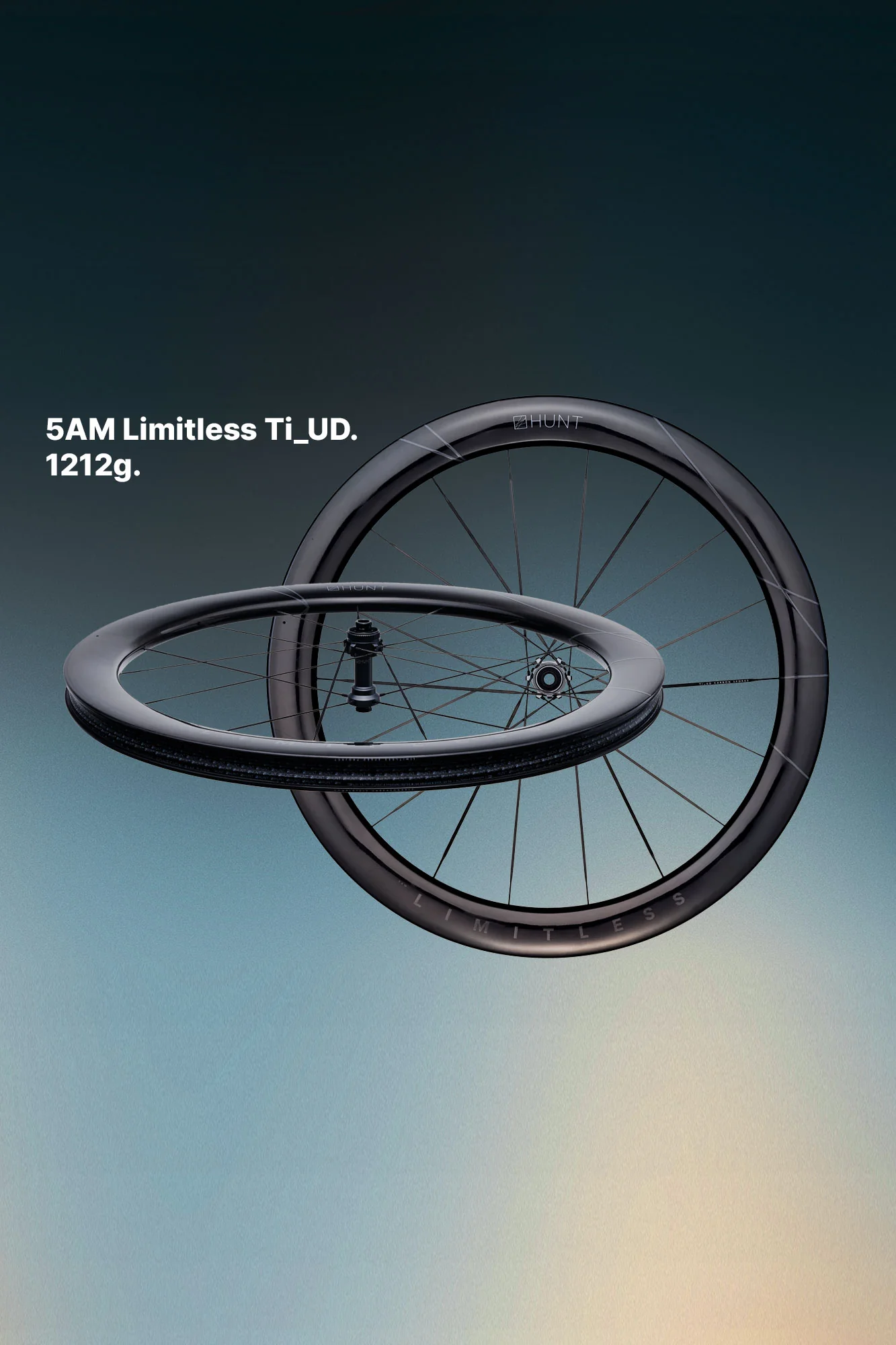 HUNT 5AM Limitless Ti_UD Carbon Spoke Disc Wheelset - Image 7