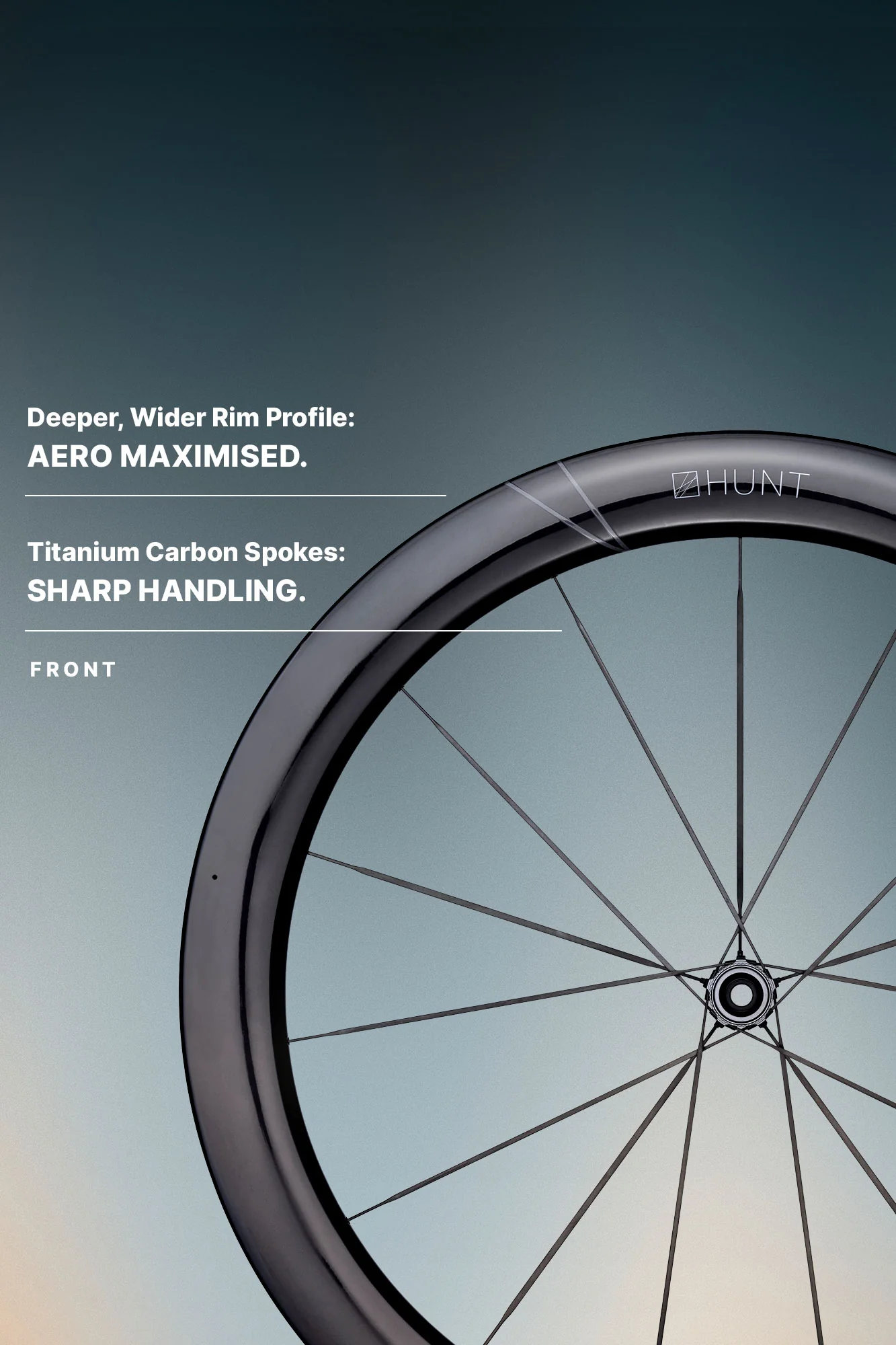 HUNT 5AM Limitless Ti_UD Carbon Spoke Disc Wheelset - Image 8